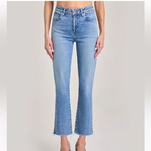 Le Jean Bella Crop Flare Jeans Size 31